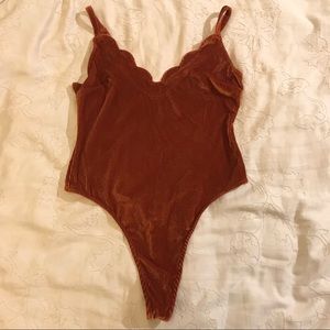 Out From Under Velvet Bodysuit